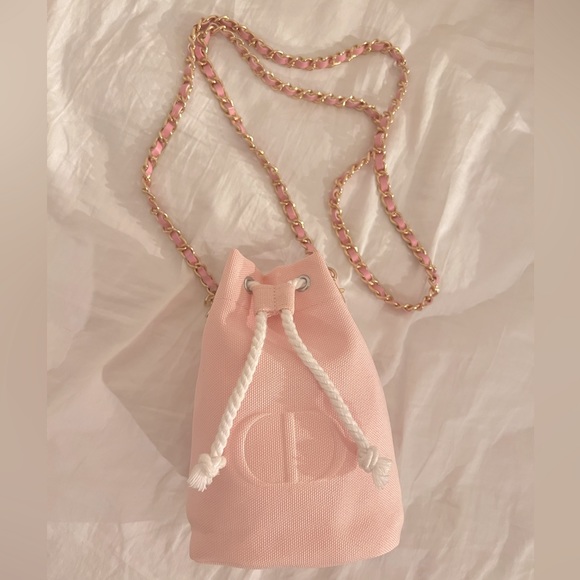 Dior Pink Crossbody Drawstring Makeup Pouch - Picture 1 of 2